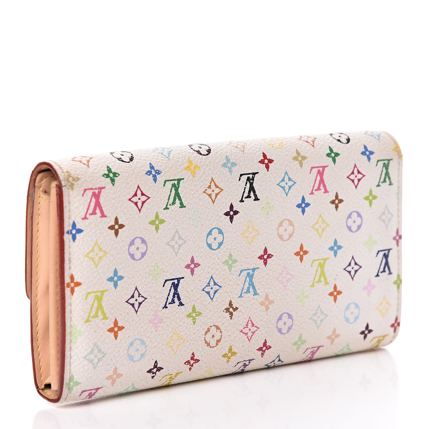 Monogram Multicolor Sarah Wallet White