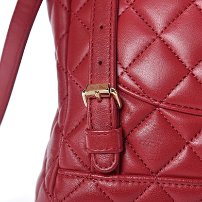 Chanel Lambskin Quilted Small Urban Spirit Backpack Dark Pink 11 of 15