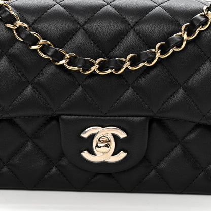 Chanel Lambskin Quilted Mini Rectangular Flap Black 8 of 11