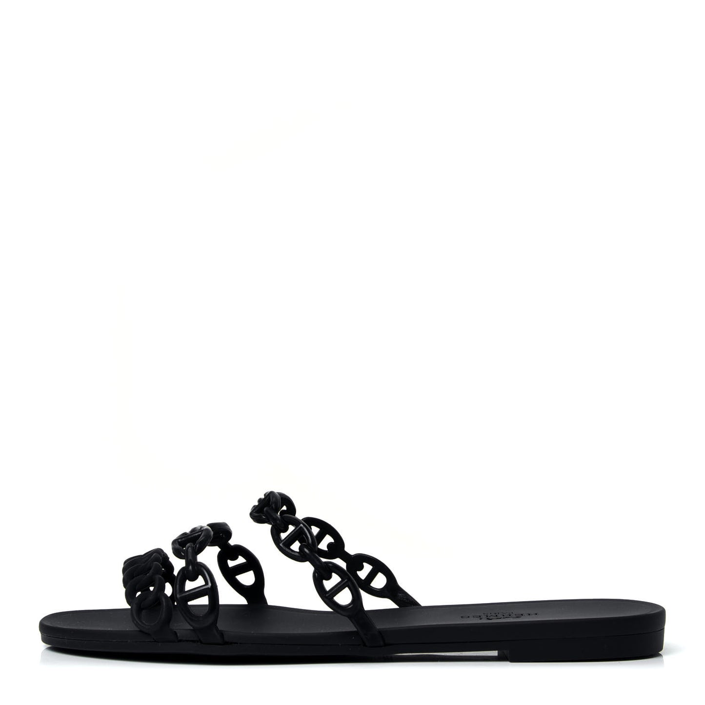 Rubber Chaine d'Ancre Nude Sandals 37 Black