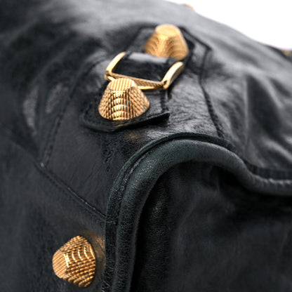 Balenciaga Agneau Giant 21 Gold Hardware Weekender Black 8 of 16