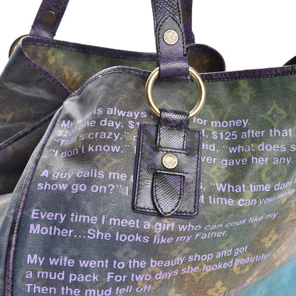 Louis Vuitton Monogram Karung Heartbreak Jokes Tote Violet 9 of 9