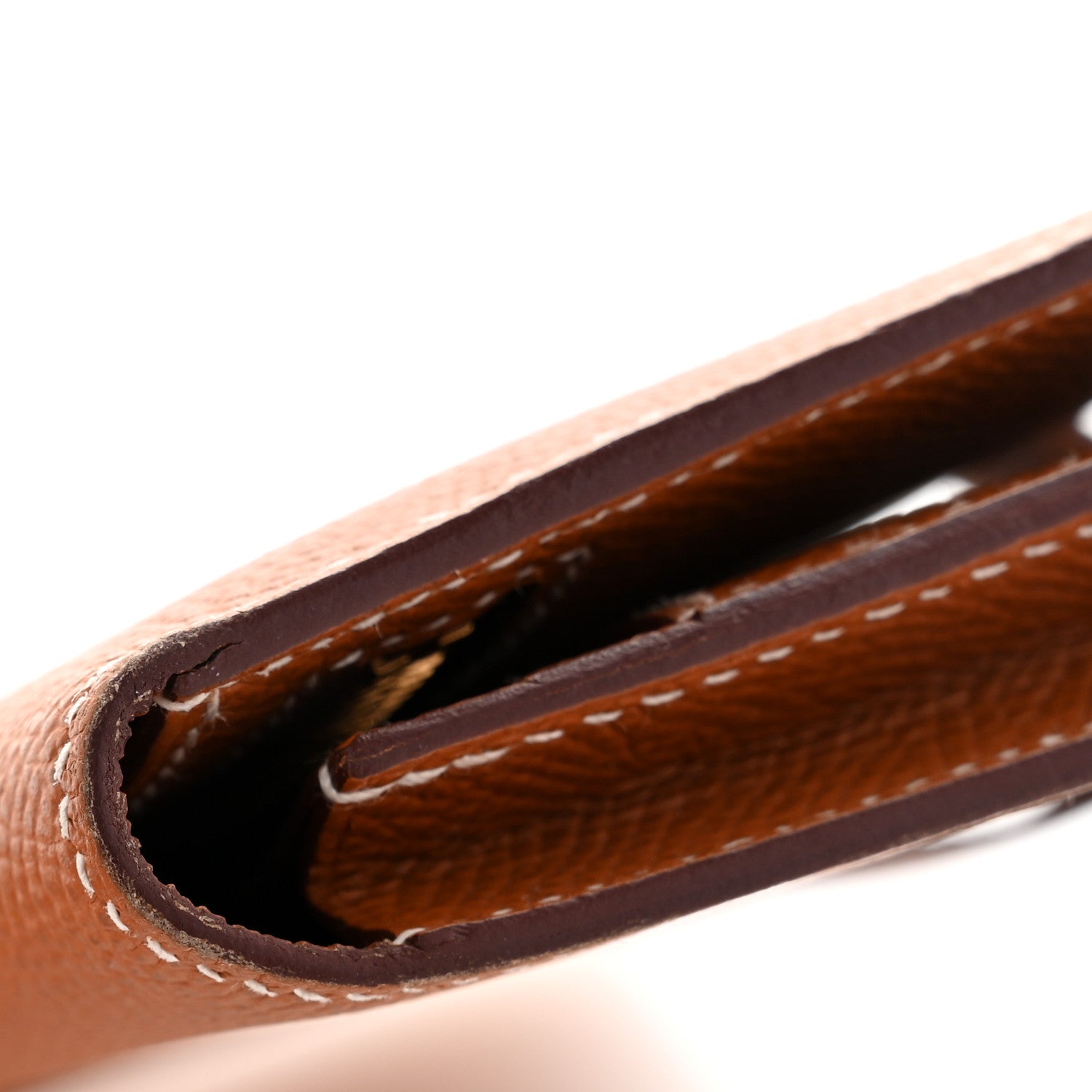 Hermes Epsom Bearn Gusset Wallet Gold 9 of 12