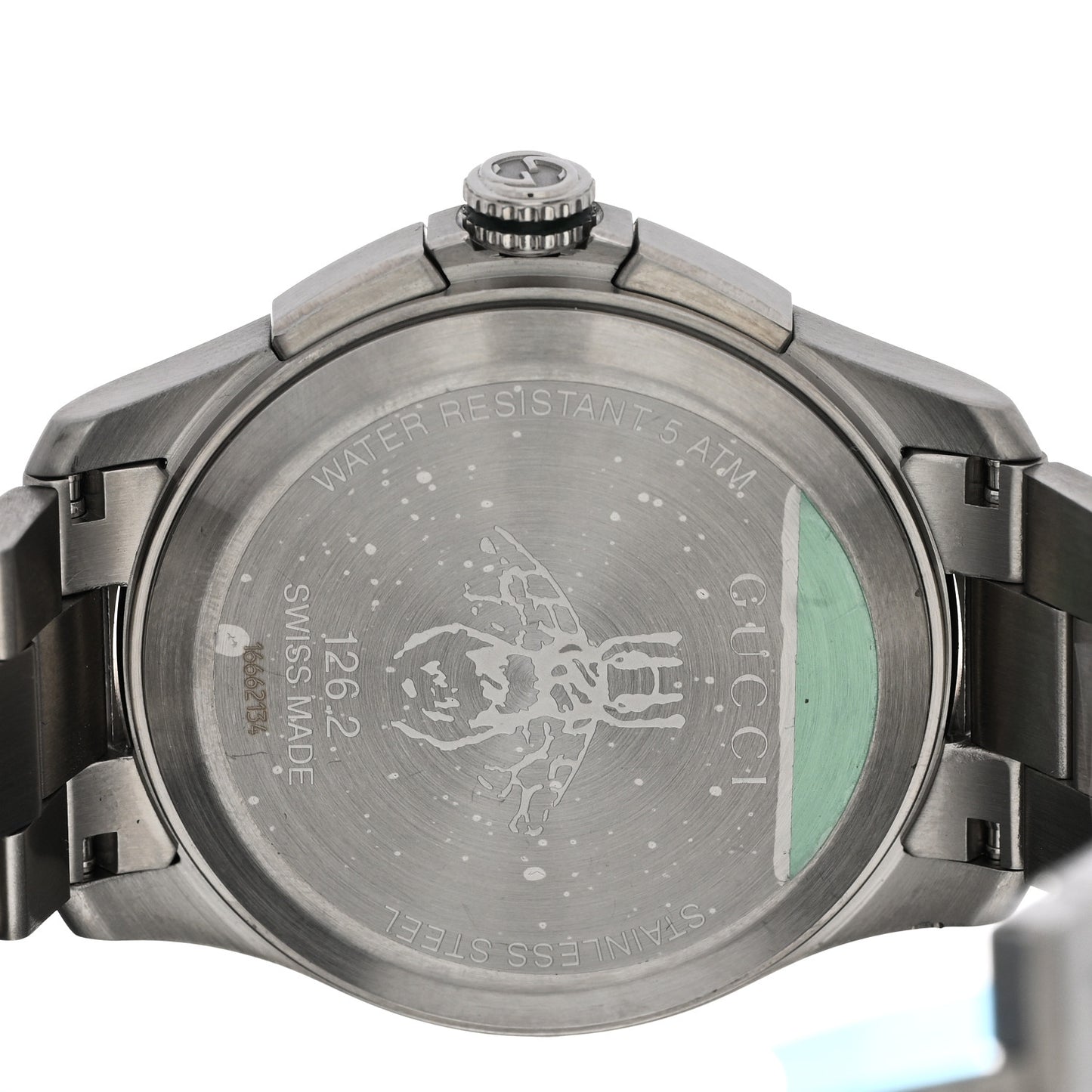 Stainless Steel 44mm G-Timeless Bee Chronograph Quartz Watch Black