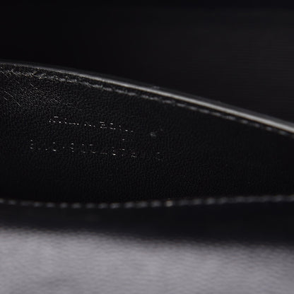 Saint Laurent Grain De Poudre Textured Mixed Matelasse Triquilt Medium Monogram Satchel Black 8 of 8