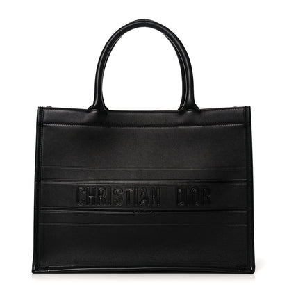 Christian Dior Calfskin Embossed Medium Book Tote Black 1 of 11