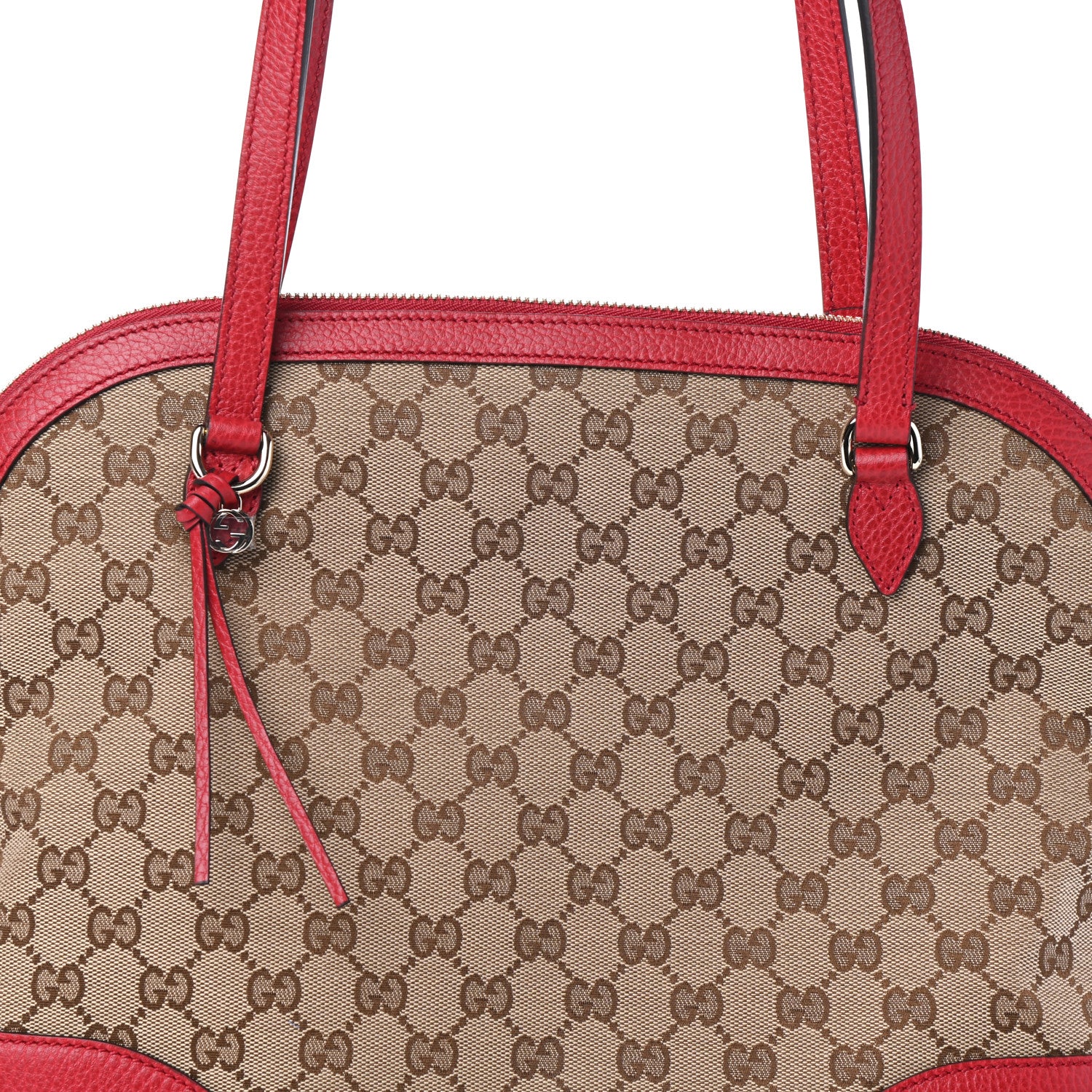 Gucci Monogram Medium Bree Shoulder Bag Red 7 of 9