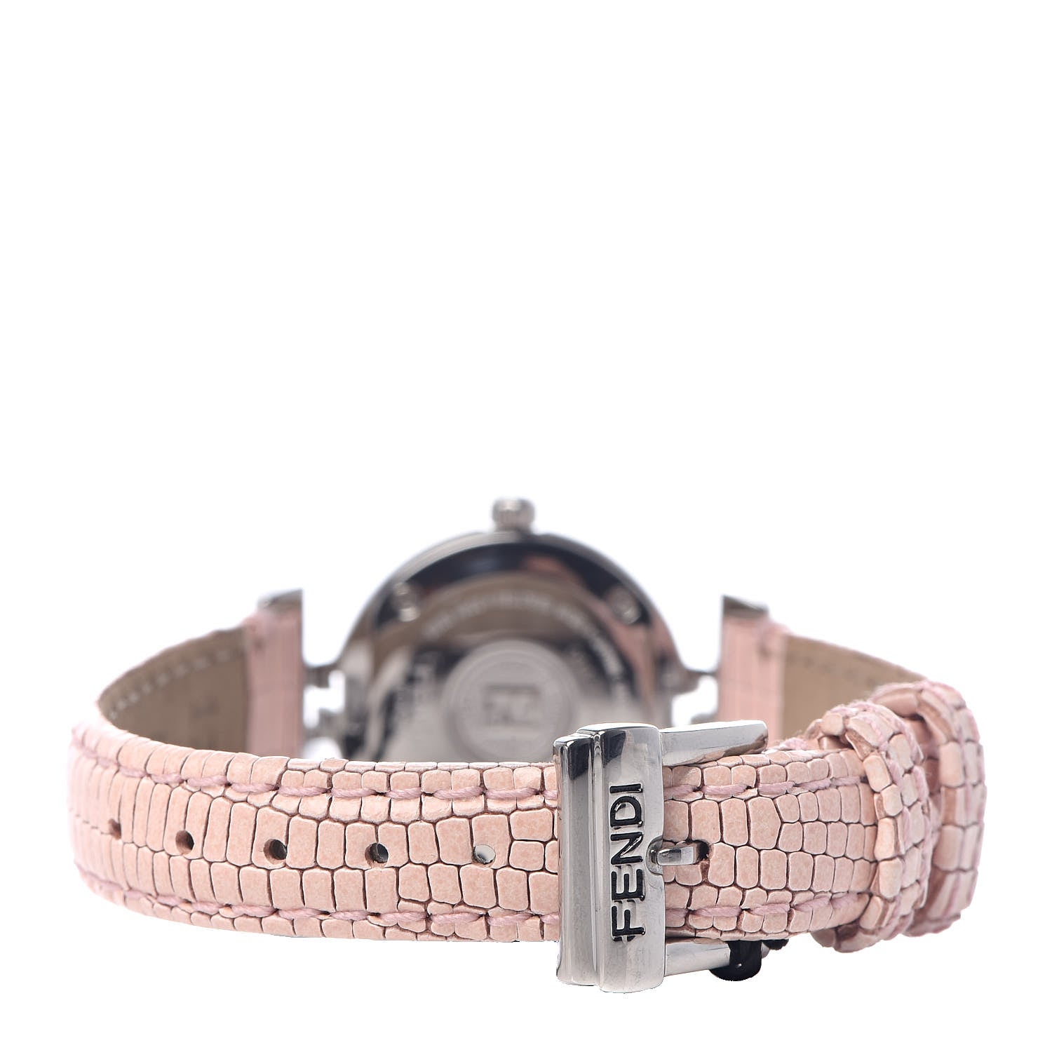 Fendi Stainless Steel Calfskin Diamond Pink Mother of Pearl 23mm Moda Quartz Watch 4 of 10