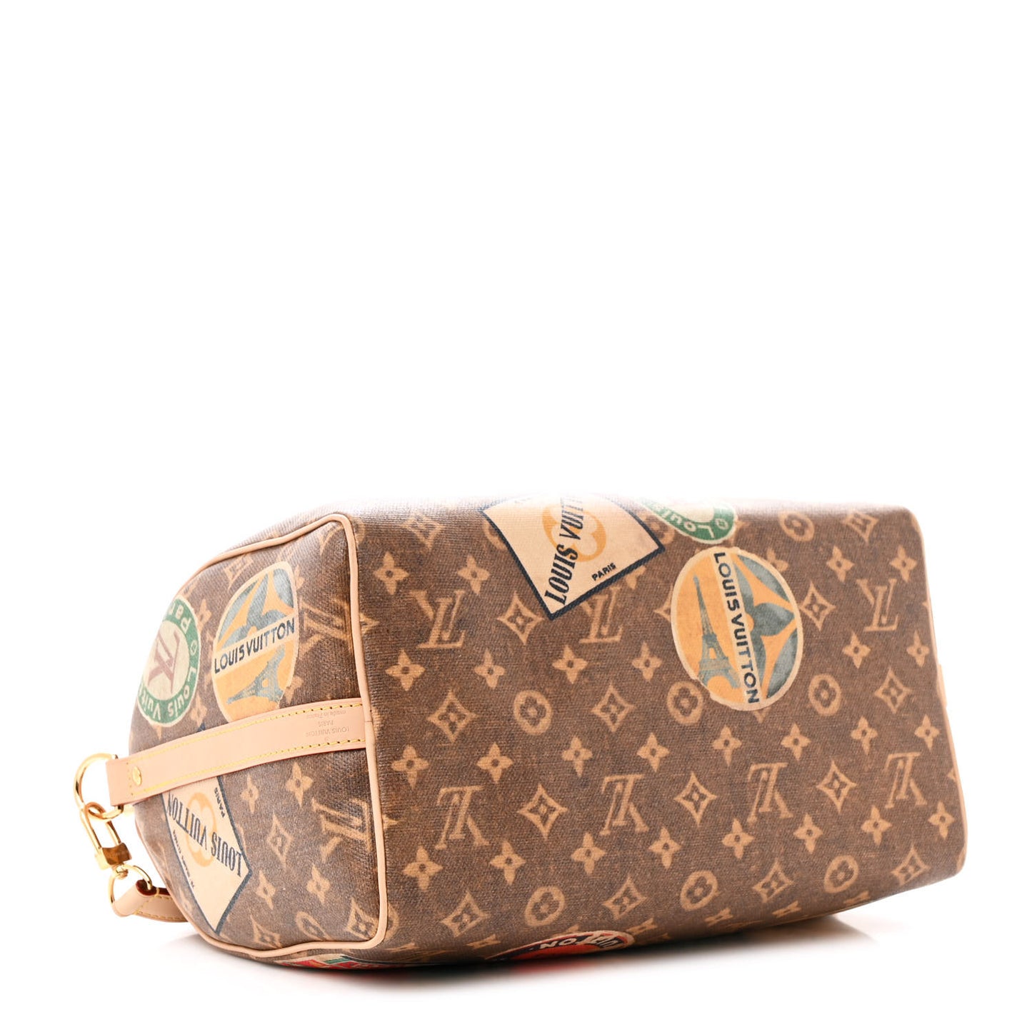 Monogram Hotel Labels Speedy Bandouliere 30