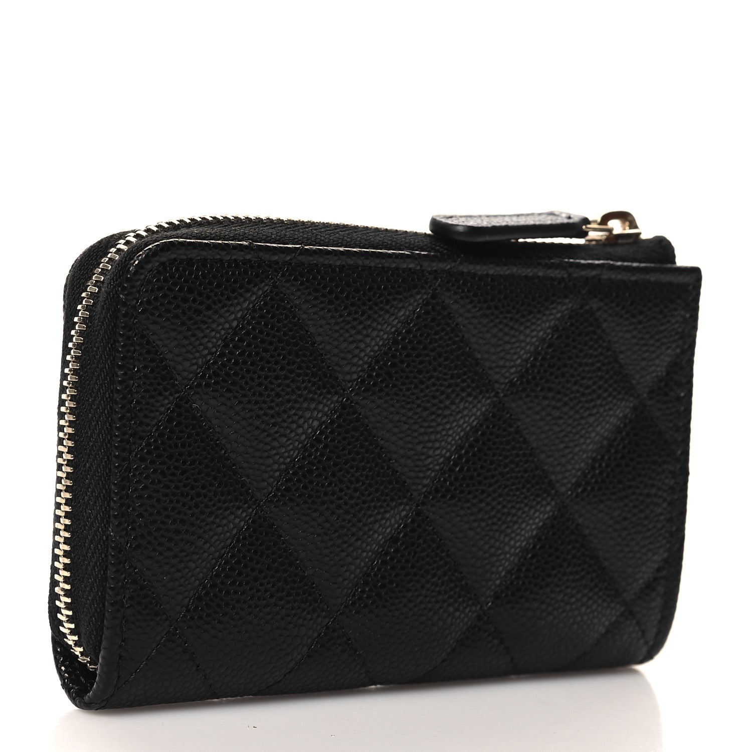 Chanel Caviar Quilted Zipped Key Holder Case Black 3 of 8