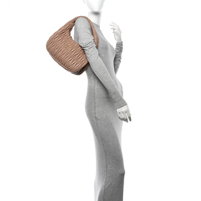 Miu Miu Nappa Matelasse Wander Large Hobo Cammeo 2 of 13