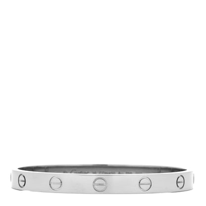 Cartier 18K White Gold LOVE Bracelet 16 1 of 6
