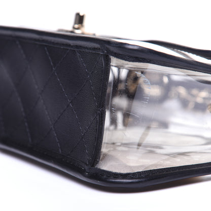 Chanel Lambskin PVC Medium Coco Sand Flap Black 7 of 16