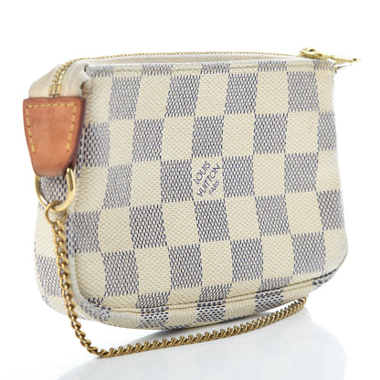 Louis Vuitton Damier Azur Mini Pochette Accessories 3 of 9