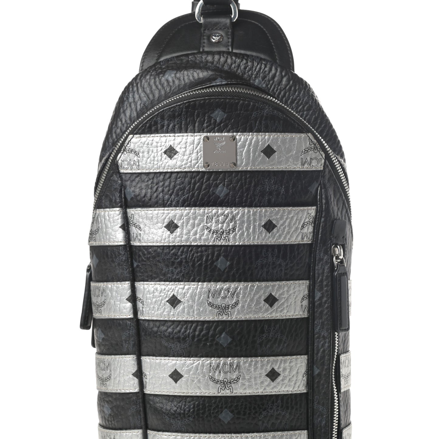 Visetos Spot Medium Sling Bag Black Silver