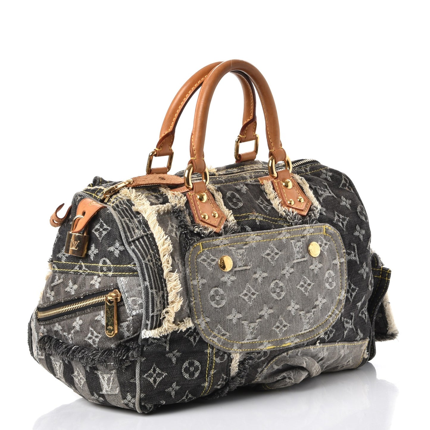 Denim Patchwork Speedy 30 Grey