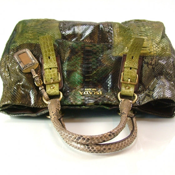Python Patch Shopper Tote Militare