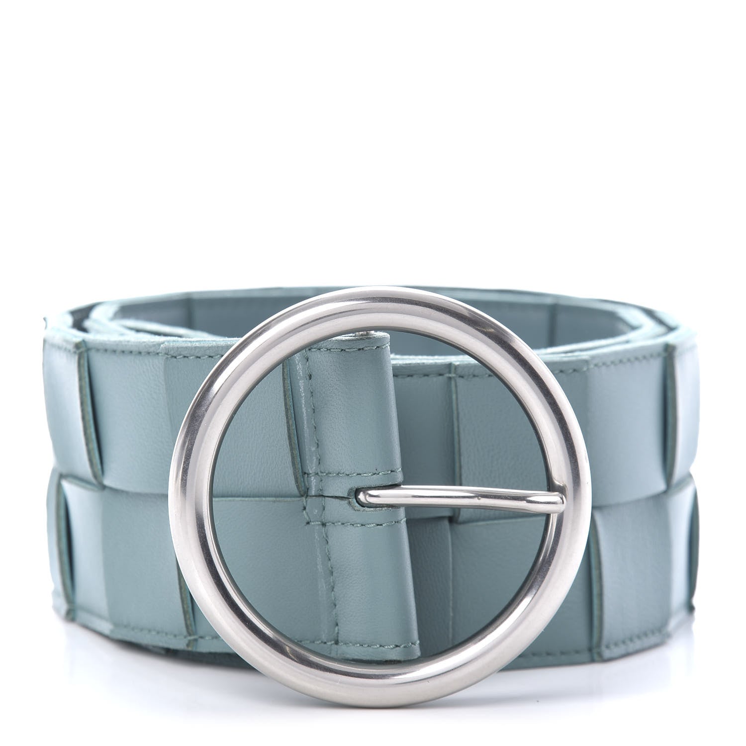 Bottega Veneta Nappa Maxi Intrecciato Wide Belt 80 32 Storm 1 of 5