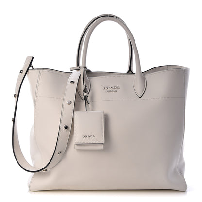 Prada City Calf Shopping Tote White 1 of 10
