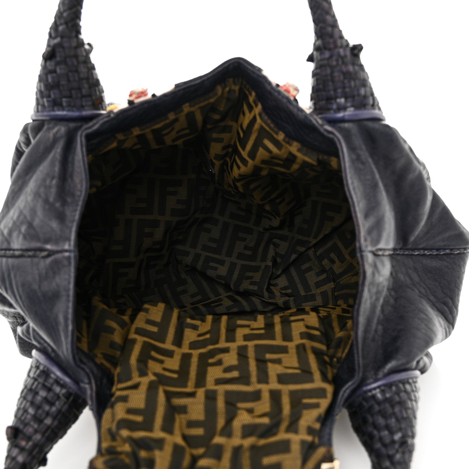 Fendi Nappa Embroidered Spy Purple Multicolor 5 of 9