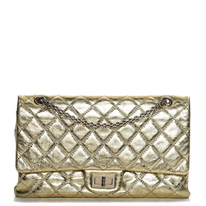 Chanel Metallic Aged Calfskin Quilted 2.55 Reissue 227 Flap Gold 1 of 9