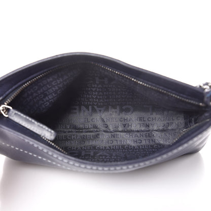 Chanel Lambskin Lax Pochette Navy 5 of 8