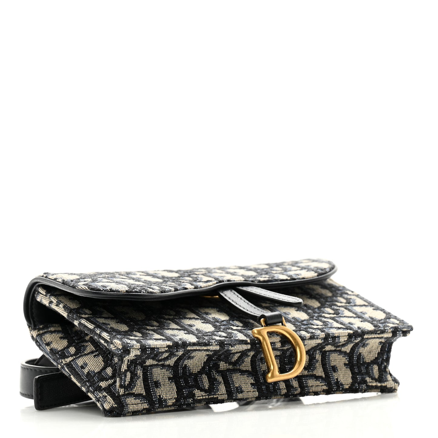 Oblique Saddle Belt Bag Blue