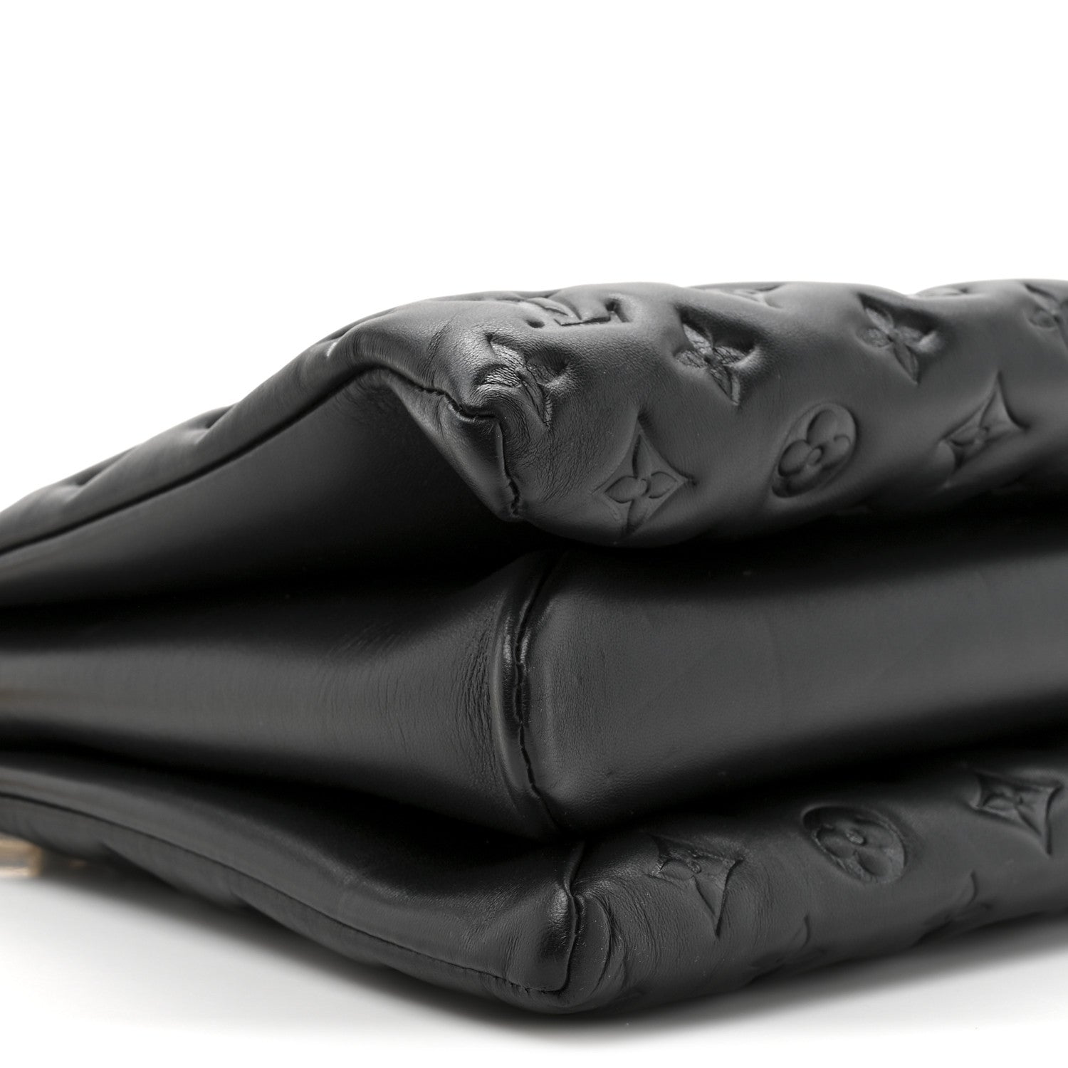 Louis Vuitton Lambskin Embossed Monogram Coussin MM Black 11 of 11