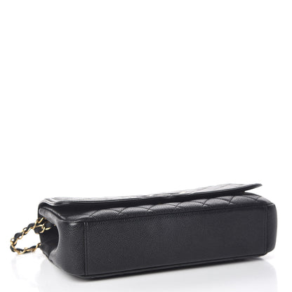 Chanel Caviar Quilted Medium CC Filigree Flap Black 4 of 17