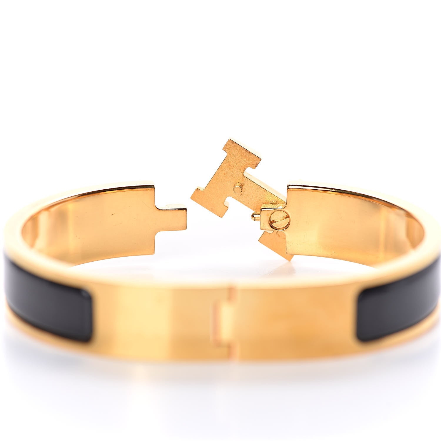 Hermes Enamel Narrow Clic Clac H Bracelet PM Black 4 of 6