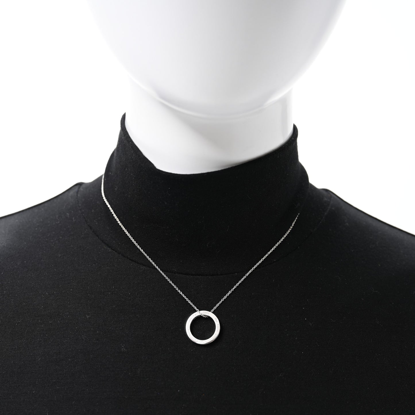 Sterling Silver 1837 Circle Pendant Necklace