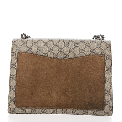 Gucci GG Supreme Monogram Medium Dionysus Shoulder Bag Taupe 9 of 10