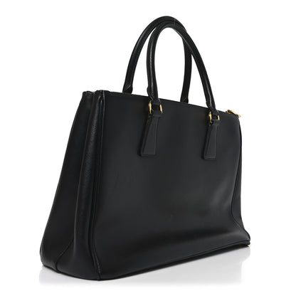 Prada Saffiano Medium Galleria Double Zip Tote Black 3 of 9