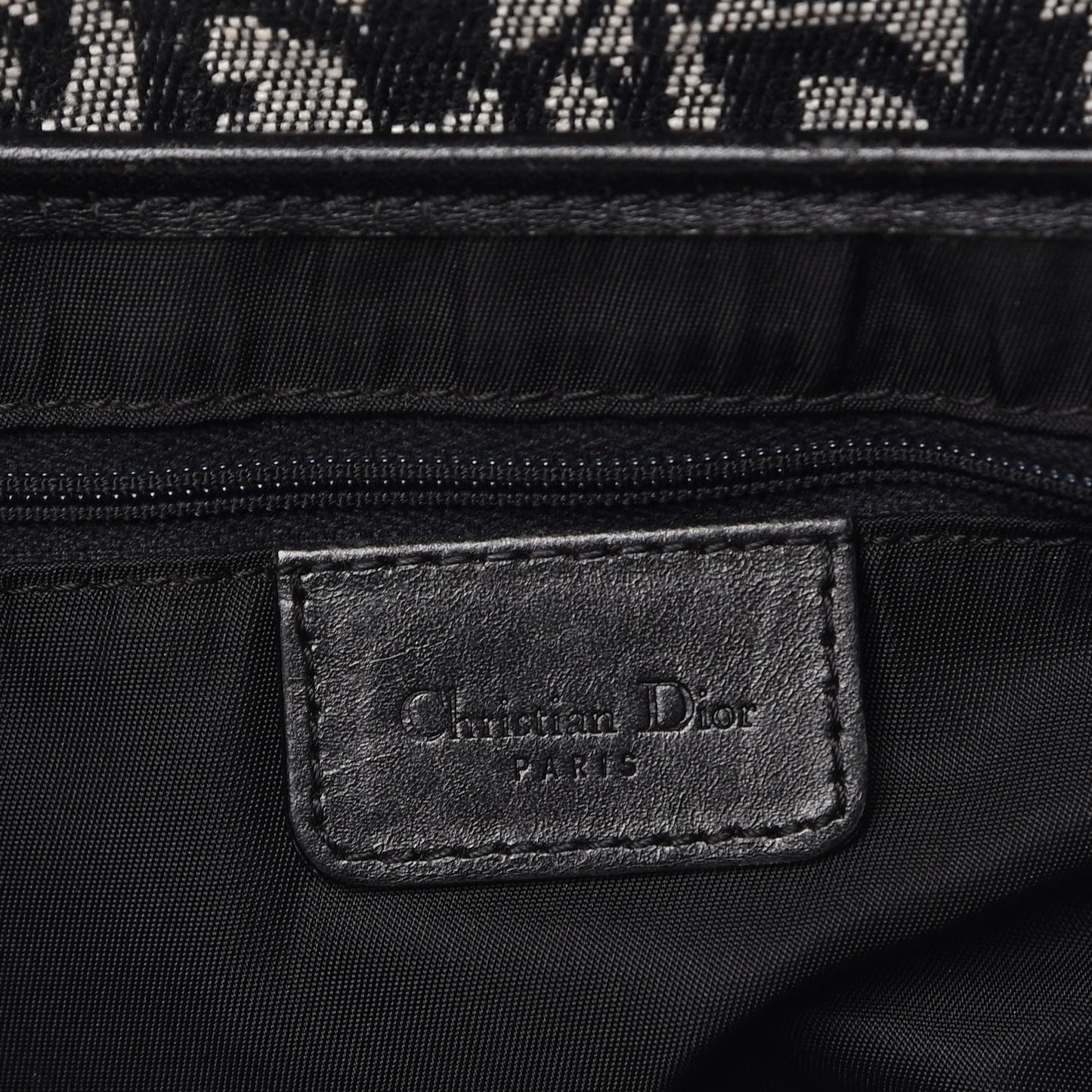 Monogram Saddle Bag Black