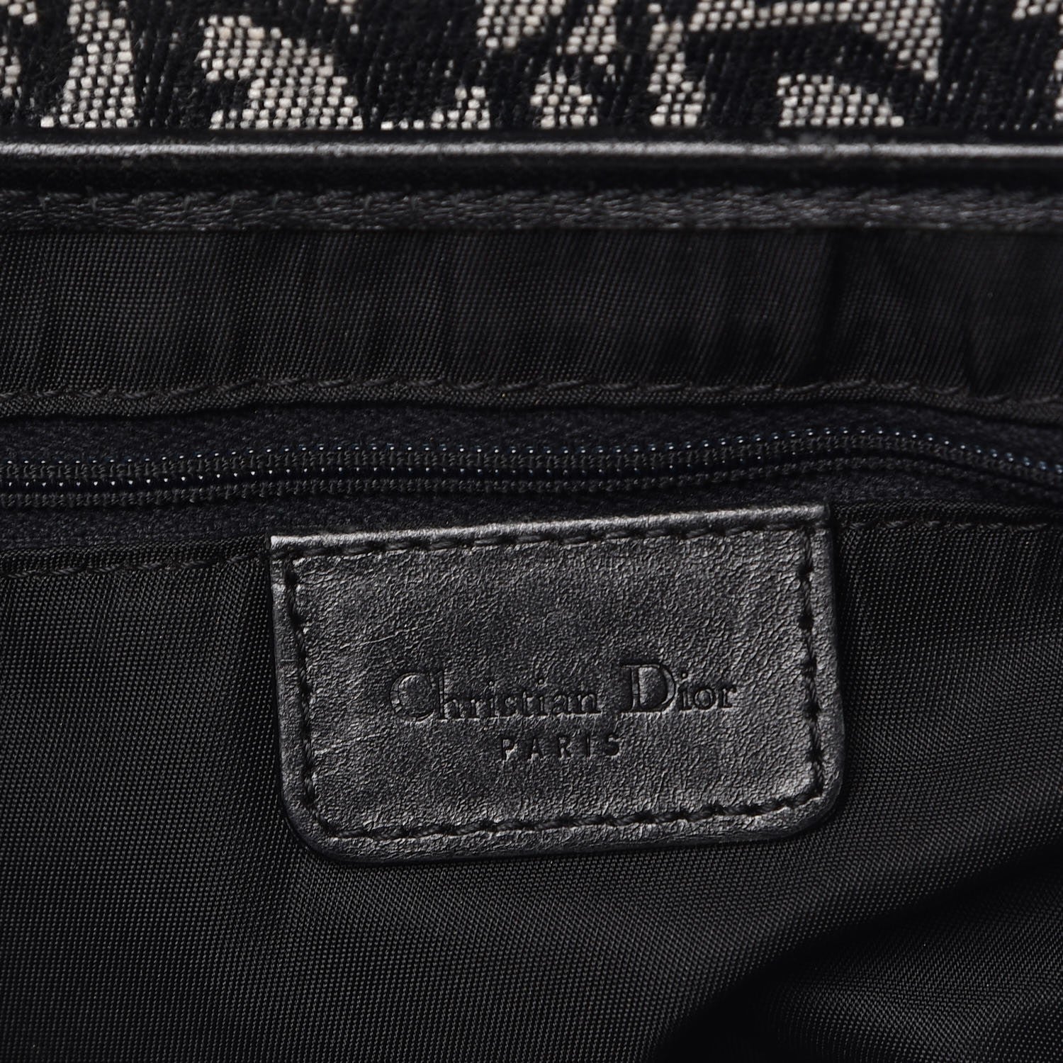Christian Dior Monogram Saddle Bag Black 6 of 8