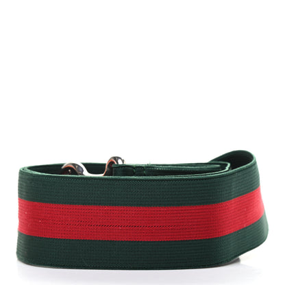 Gucci Elastic Web Belt 85 34 Red Green 2 of 4