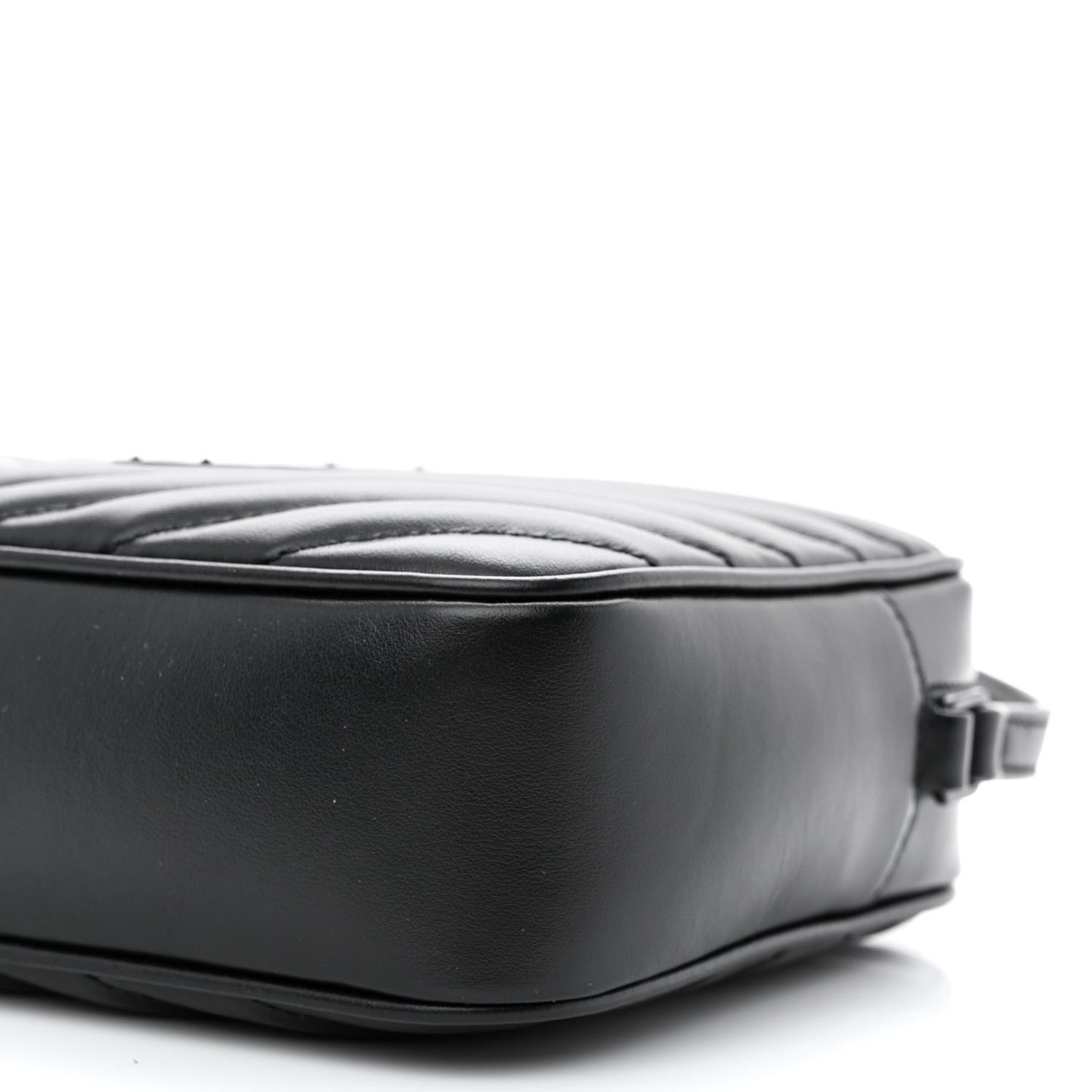 Calfskin Matelasse Monogram Monochrome Lou Camera Bag Black