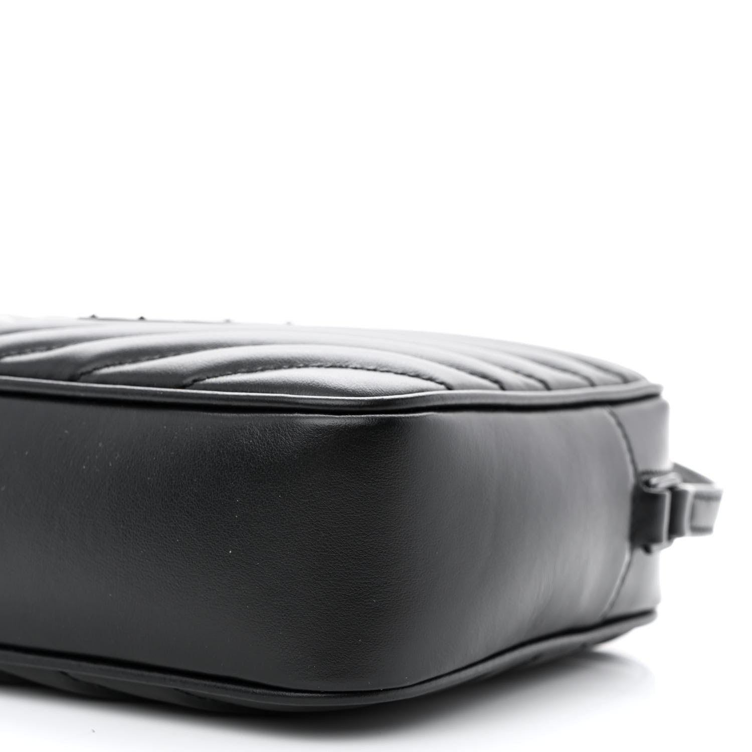 Saint Laurent Calfskin Matelasse Monogram Monochrome Lou Camera Bag Black 10 of 10
