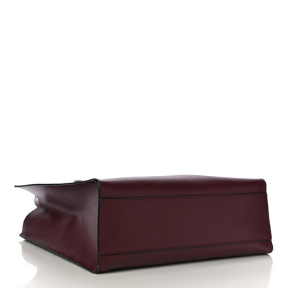 Marc Jacobs Grained Calfskin Grind Shopper Tote Burgundy 5 of 10