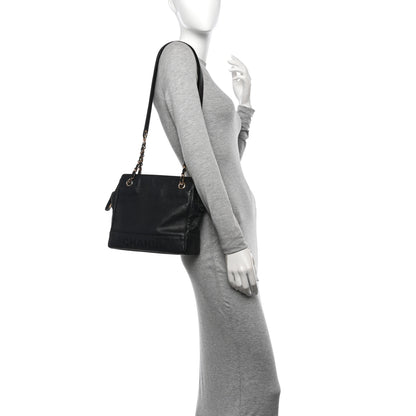 Chanel Caviar CC Shoulder Bag Black 2 of 10