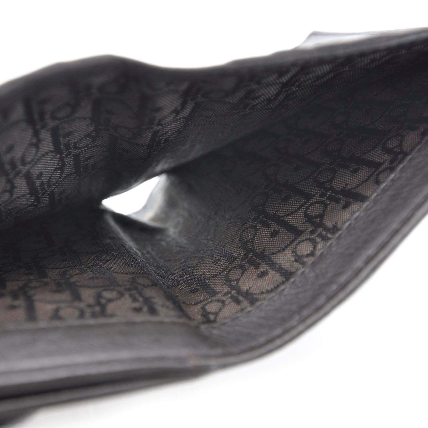 Christian Dior Leather Saint Germain Compact Wallet Brown 9 of 10