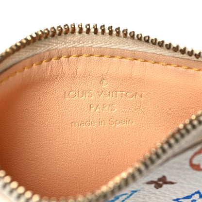 Louis Vuitton Monogram Multicolor Key Pouch White 6 of 7