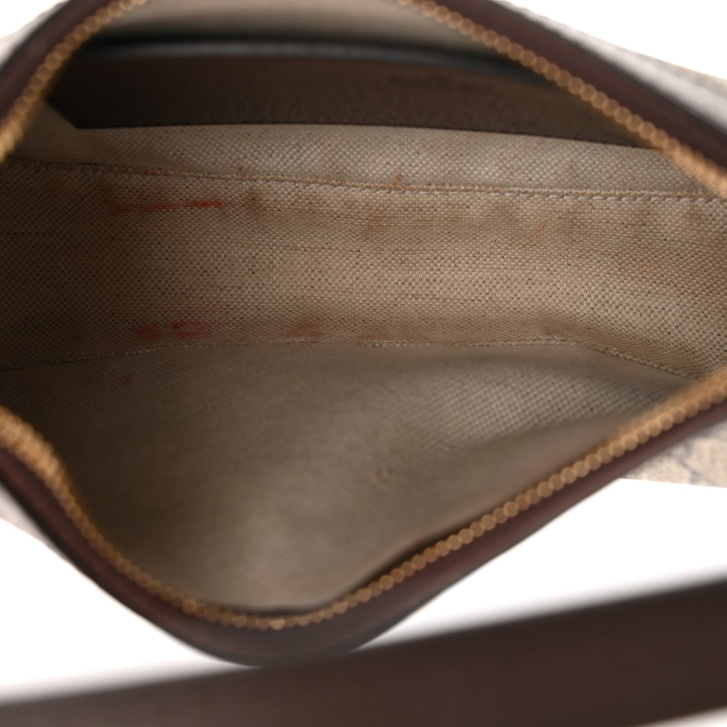 GG Supreme Monogram Textured Dollar Calfskin Small Ophidia Hobo Beige Ebony New Acero