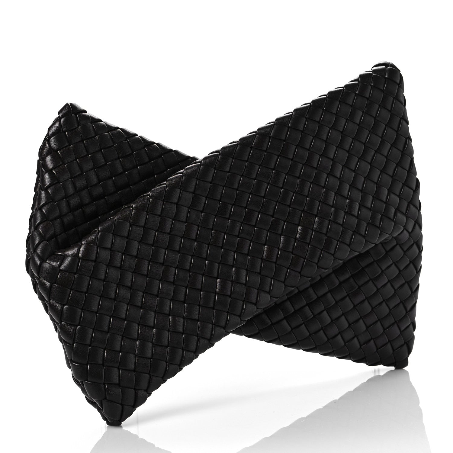 Bottega Veneta Nappa Intrecciato Crisscross Clutch Fondente 3 of 7