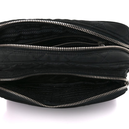 Prada Nylon Tessuto Impuntu Quilted Crossbody Bag Black 6 of 11