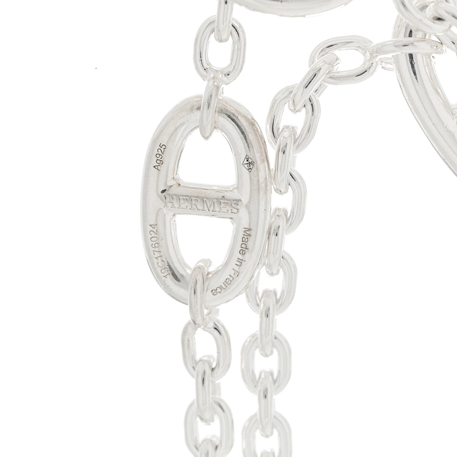 Hermes Sterling Silver Farandole Necklace 120 3 of 3