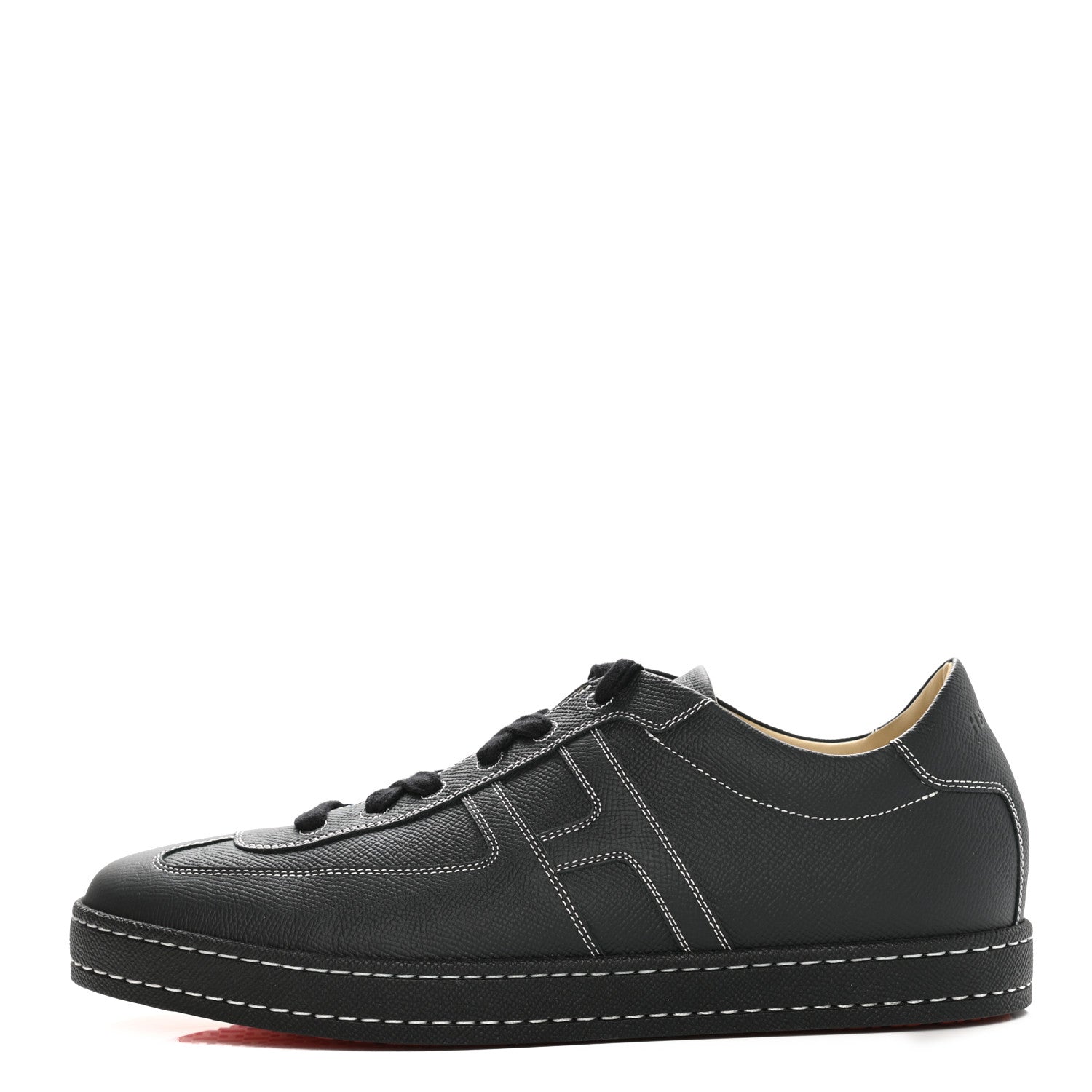Hermes Epsom Mens Boomerang Sneakers 42.5 Black 1 of 9