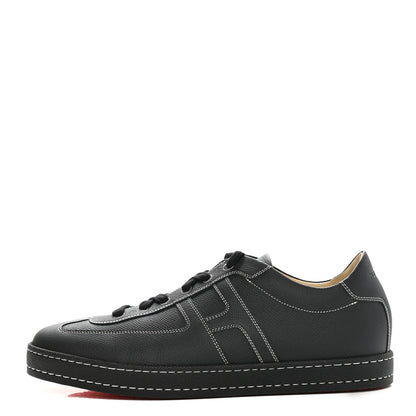 Hermes Epsom Mens Boomerang Sneakers 42.5 Black 1 of 9