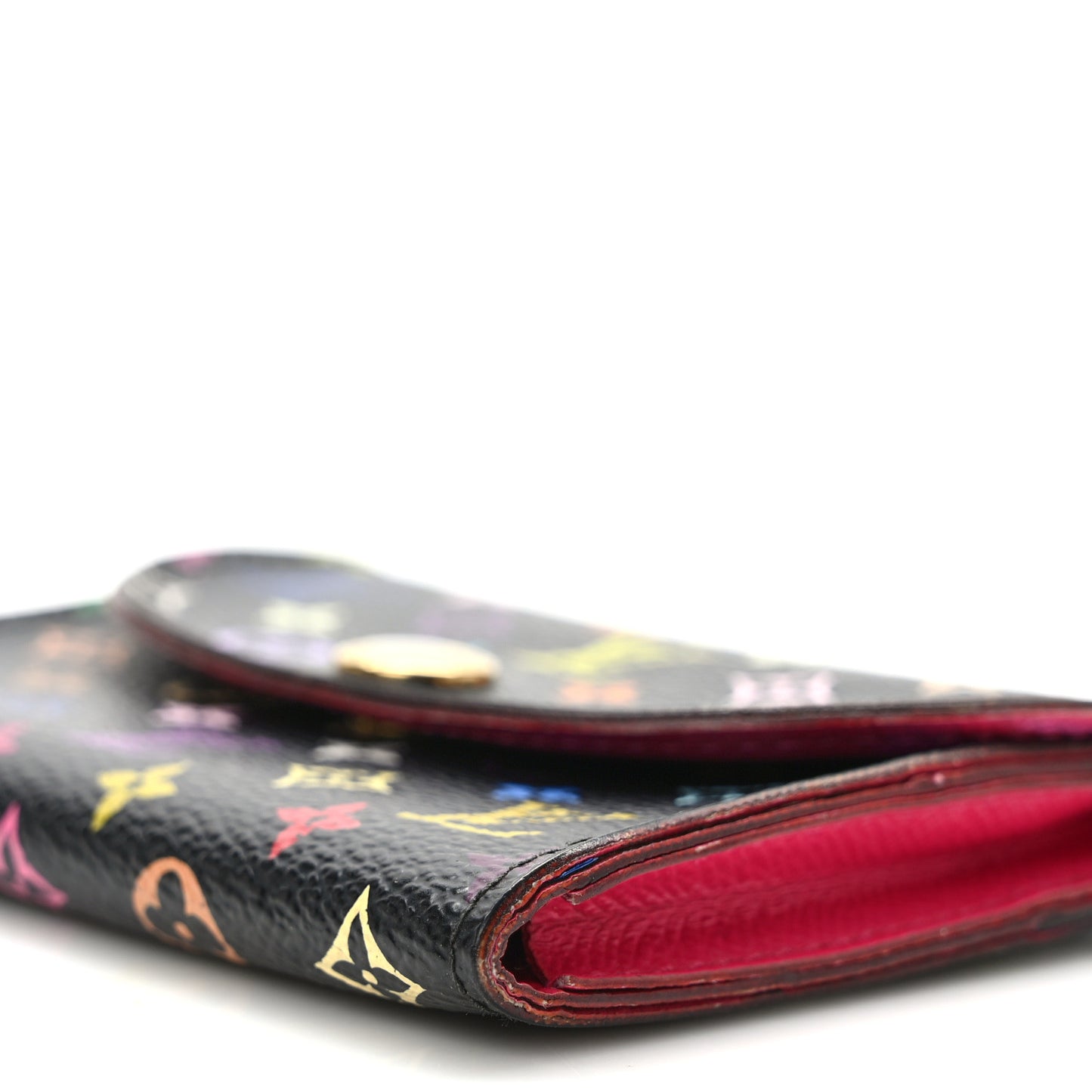 Monogram Multicolor Business Card Holder Black Grenade