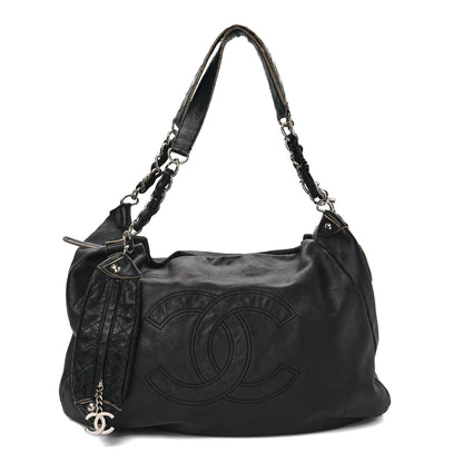 Chanel Lambskin Large Edgy Hobo Black 1 of 14